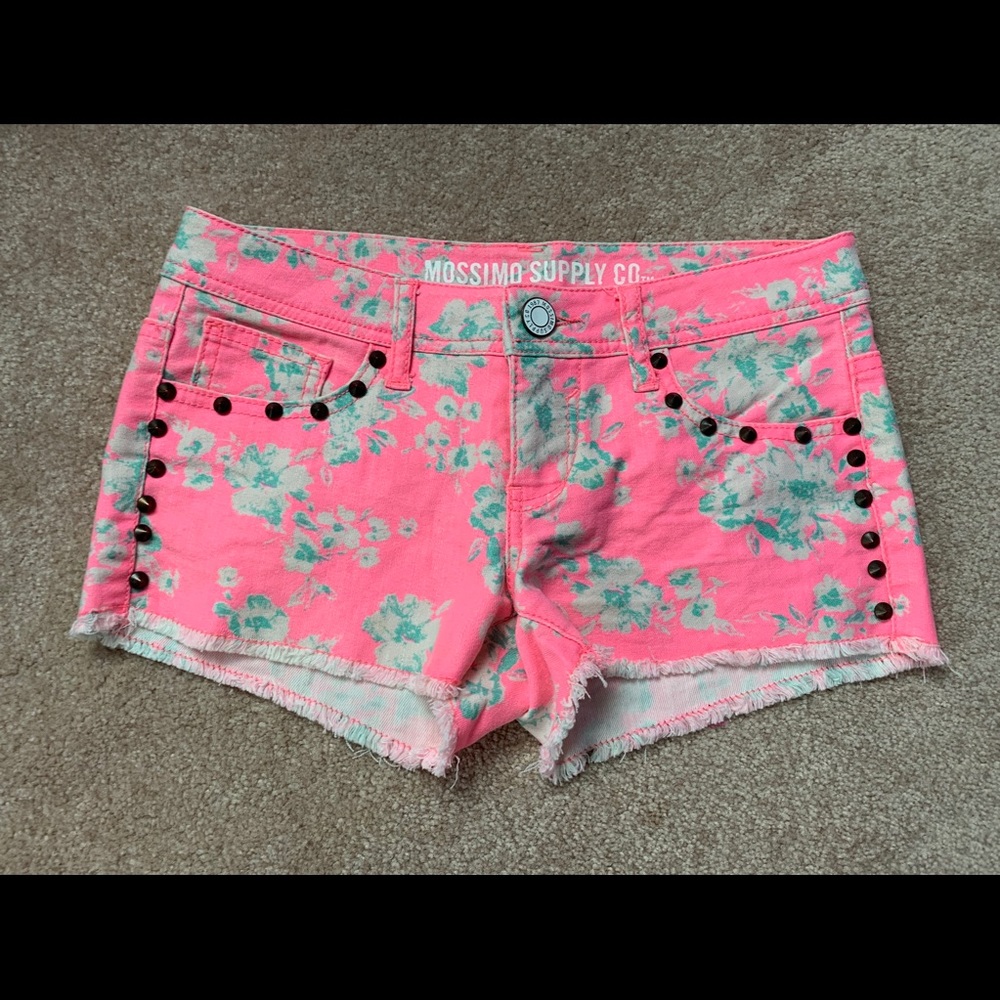Flower Jean Shorts